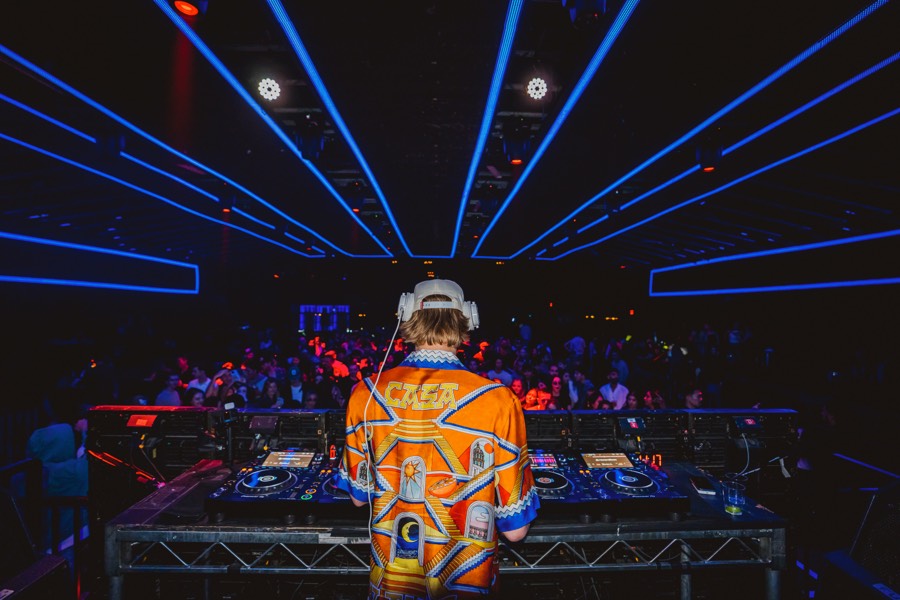BBYFERG and the crowd from the stage